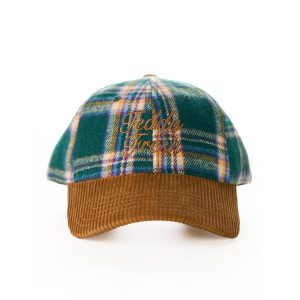 Cozy Plaid And Corduroy Hat