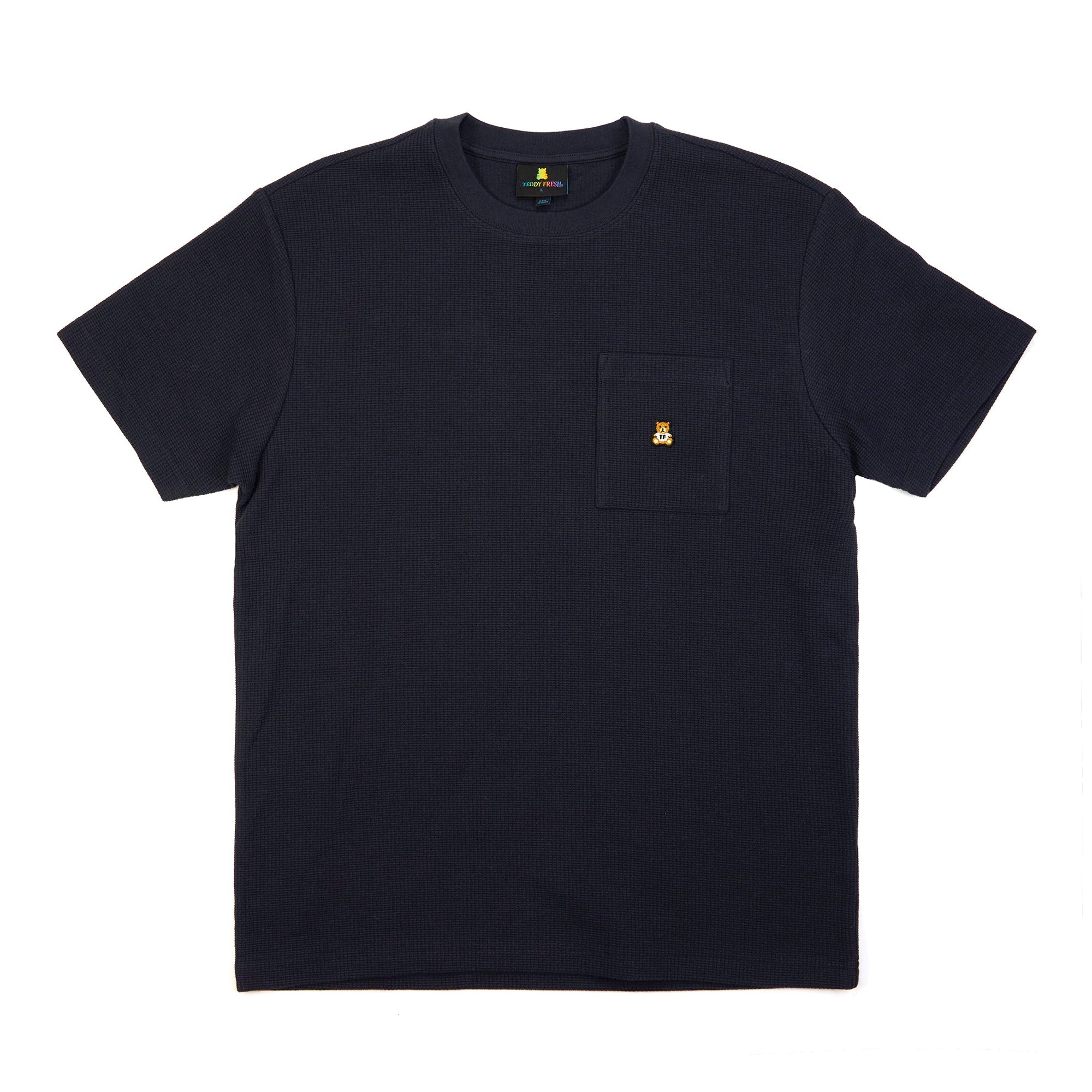 Waffle Knit Pocket Tee